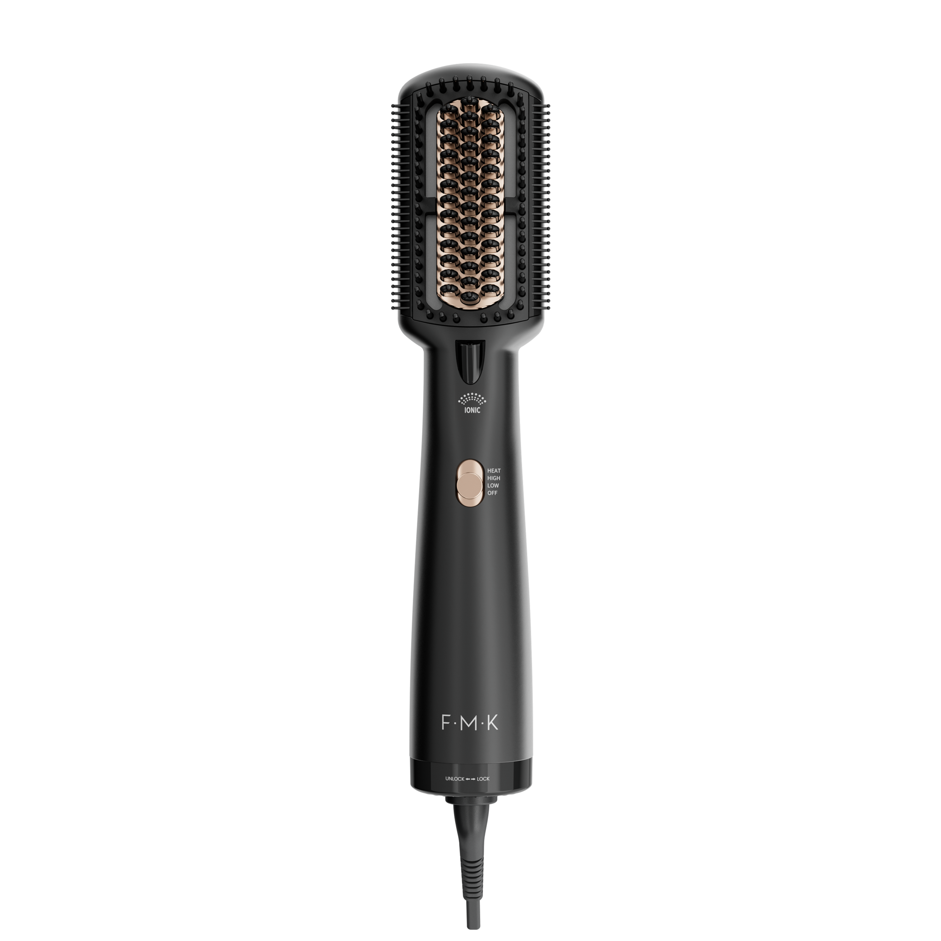 FMK hot air brush&hair straighening brush 2-in-1 for wet and dryer hair