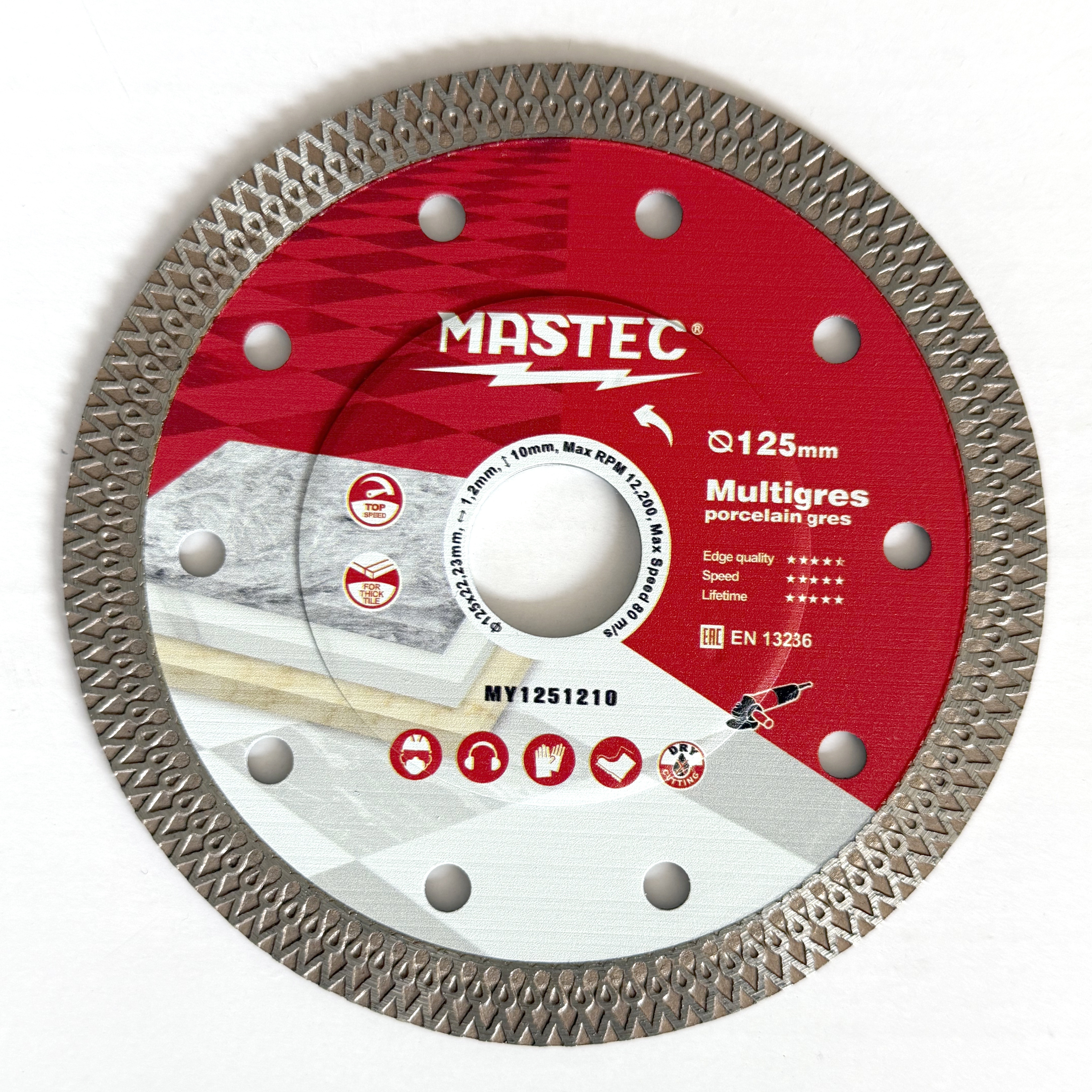 Hot pressed super thin X-turbo saw blade