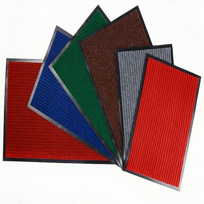 Needle punch nonwoven double rib surface PVC door mat