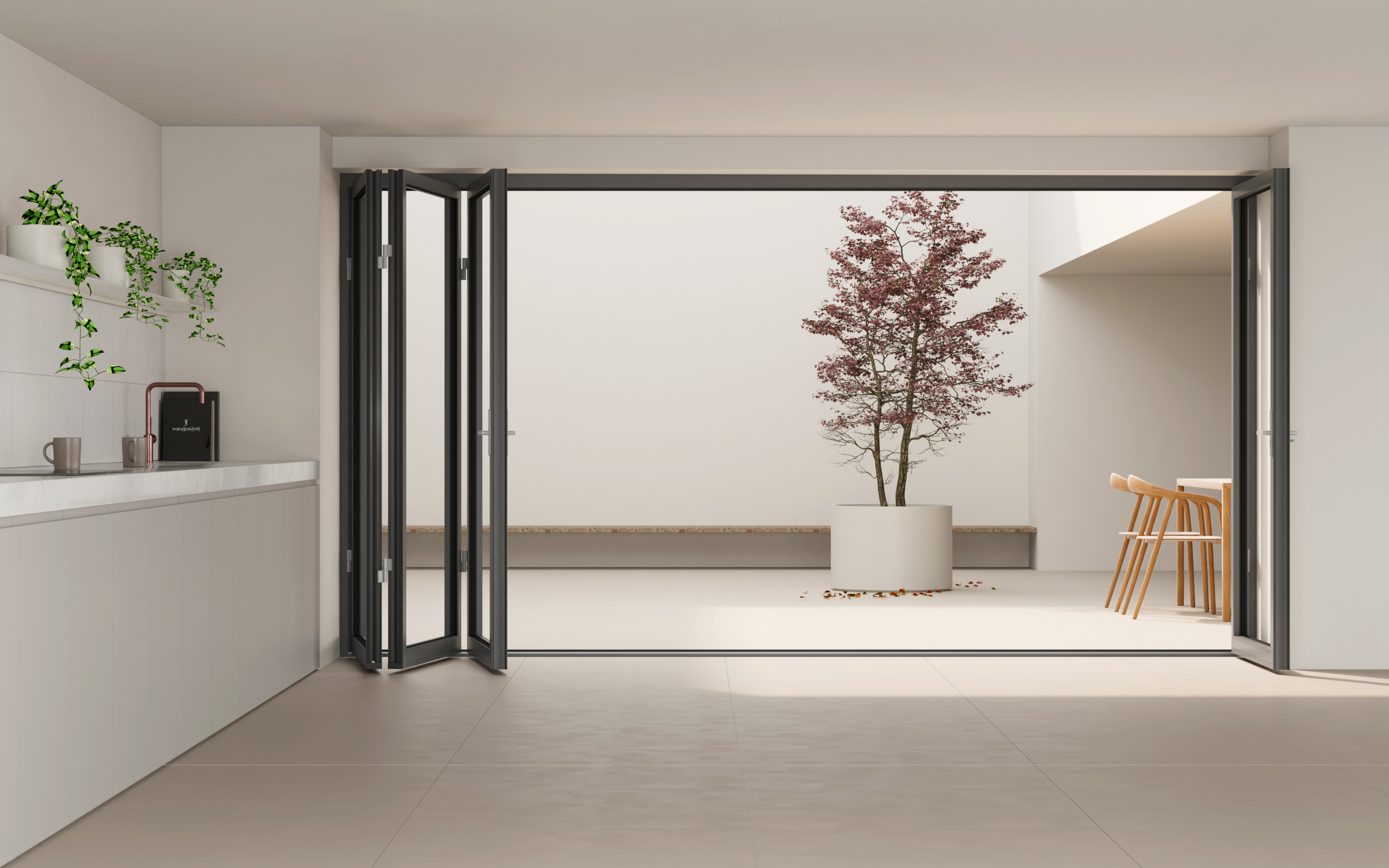 75 Series Bi-Fold aluminum door