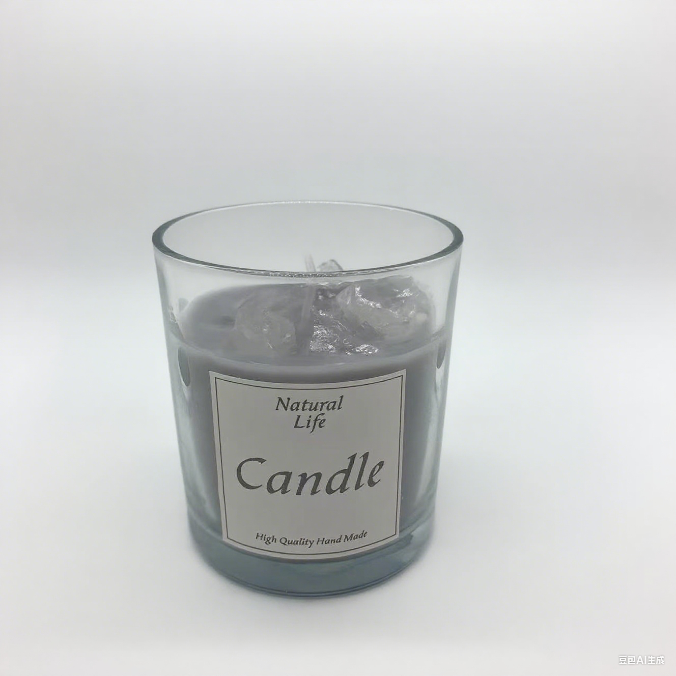 Home Decor Fragrance Mini Long Lasting Soy Wax Scented Candles Handma Aroma Candle with Crystals