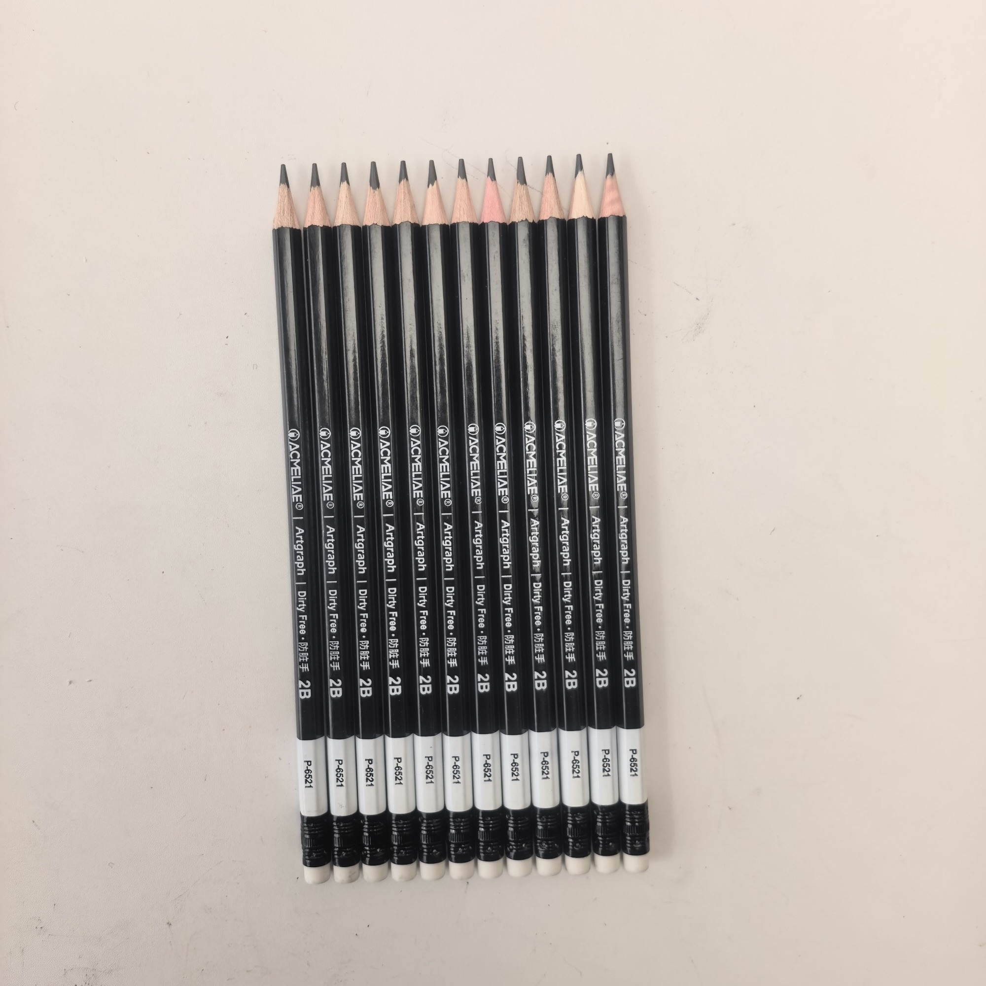 Dirty Free 2B pencil with eraser