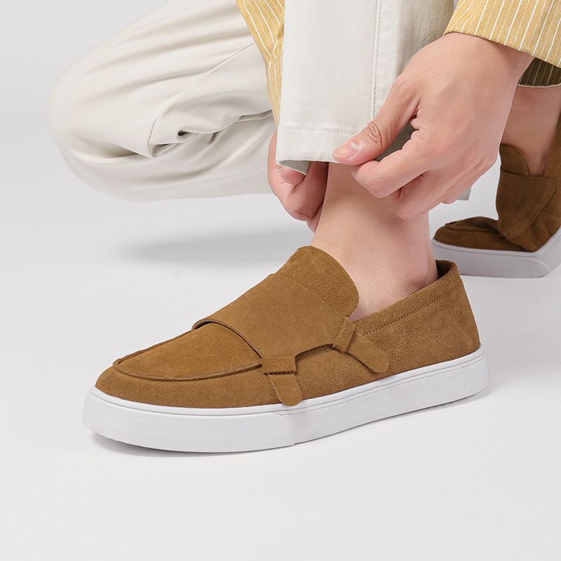 Men's Sneakers - Genuine Leather Soft Sole Loafers & Casual Shoes
