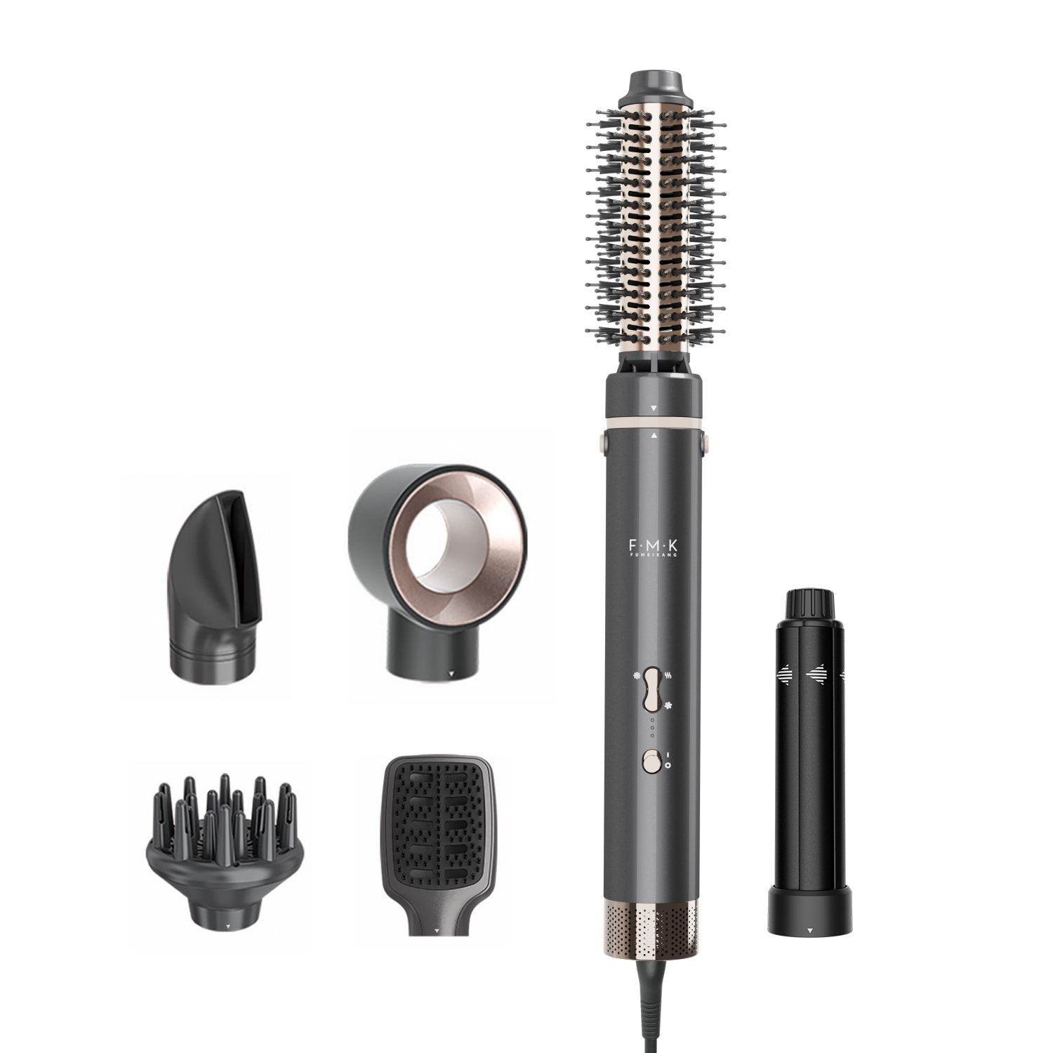 BLDC high speed motor hot air brush Multi-functional high shot air brush with interchangeable brush