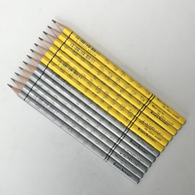 Dipped top finger alphabet pencil
