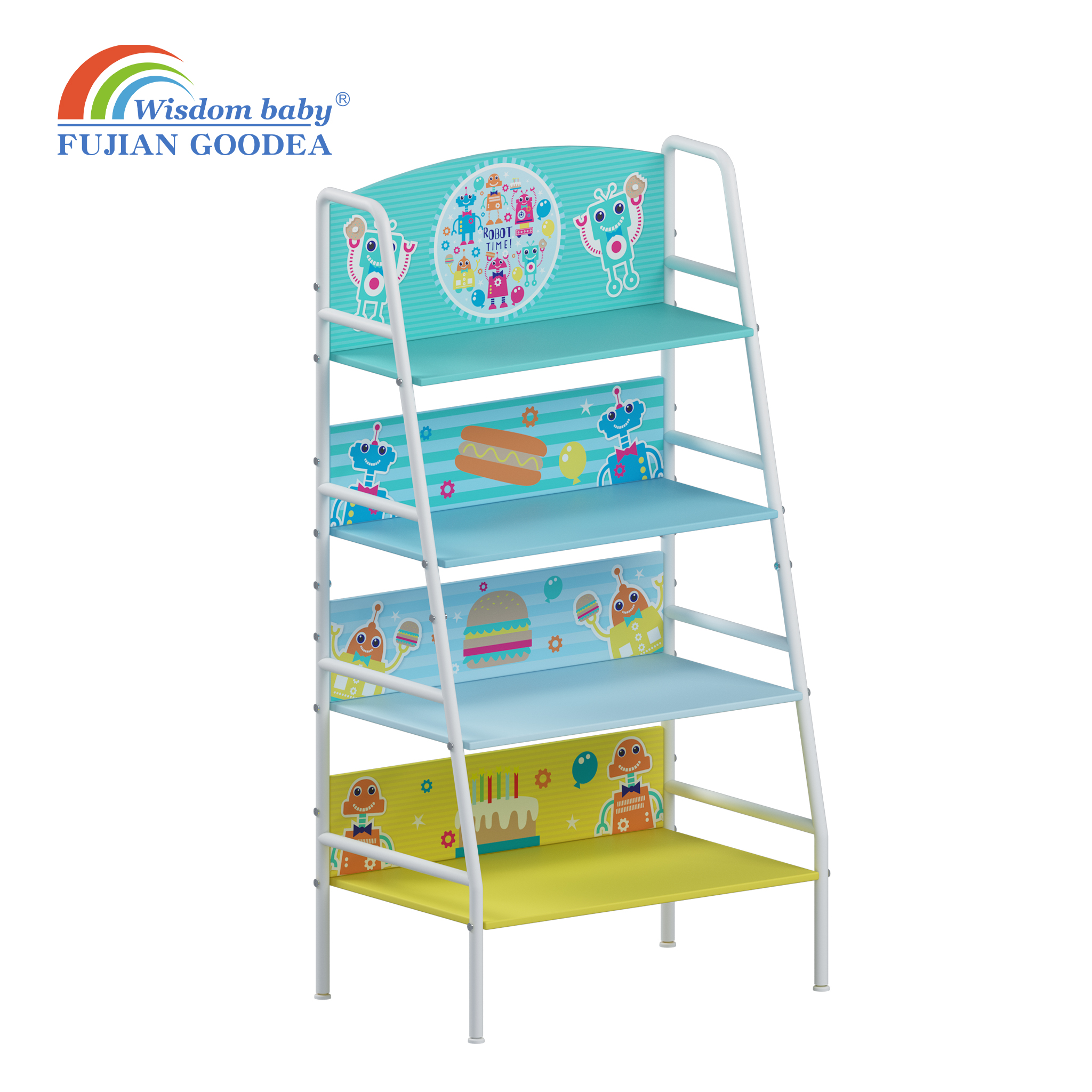 Cartoon-style Wrought Iron Layered Shelf