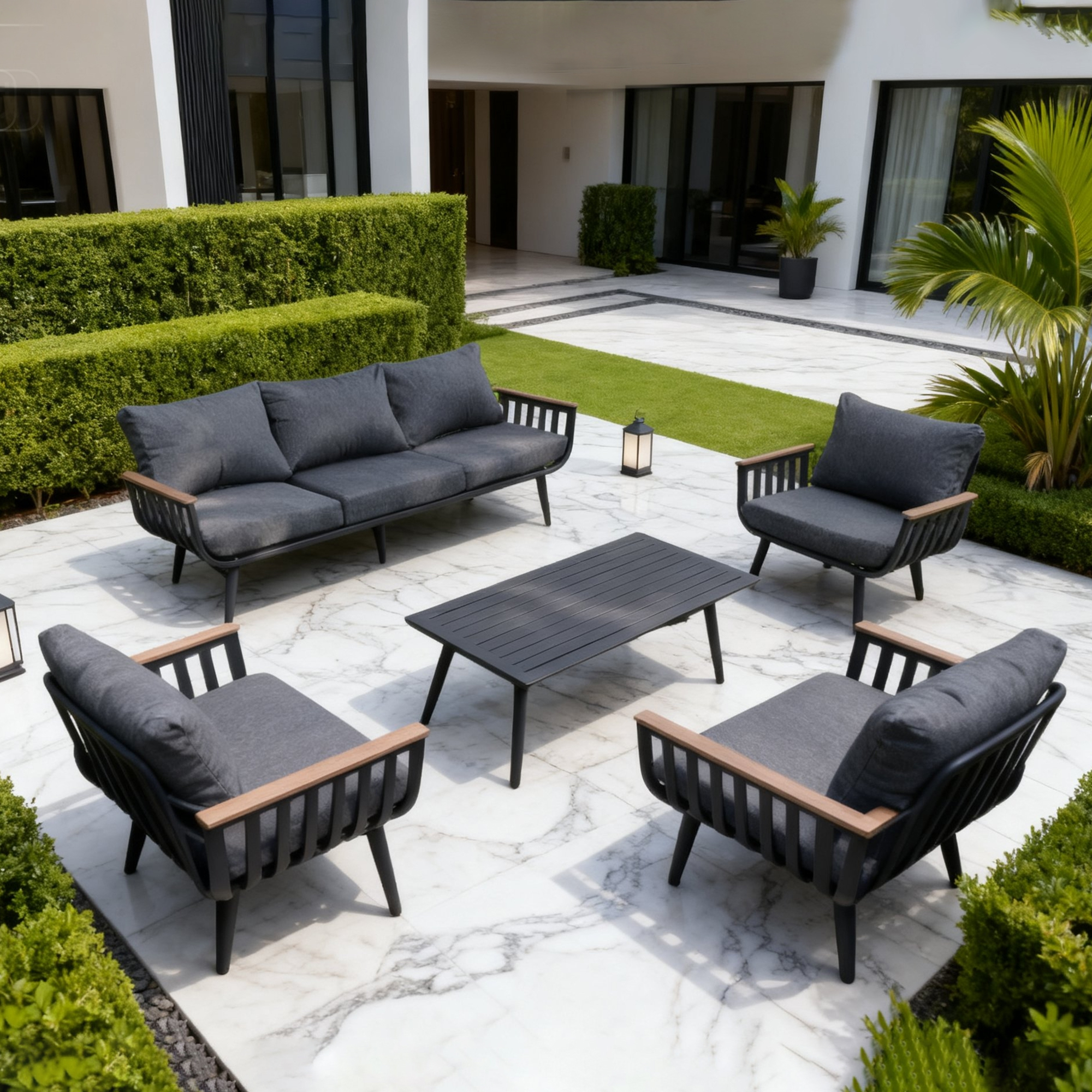 Aluminum sofa set