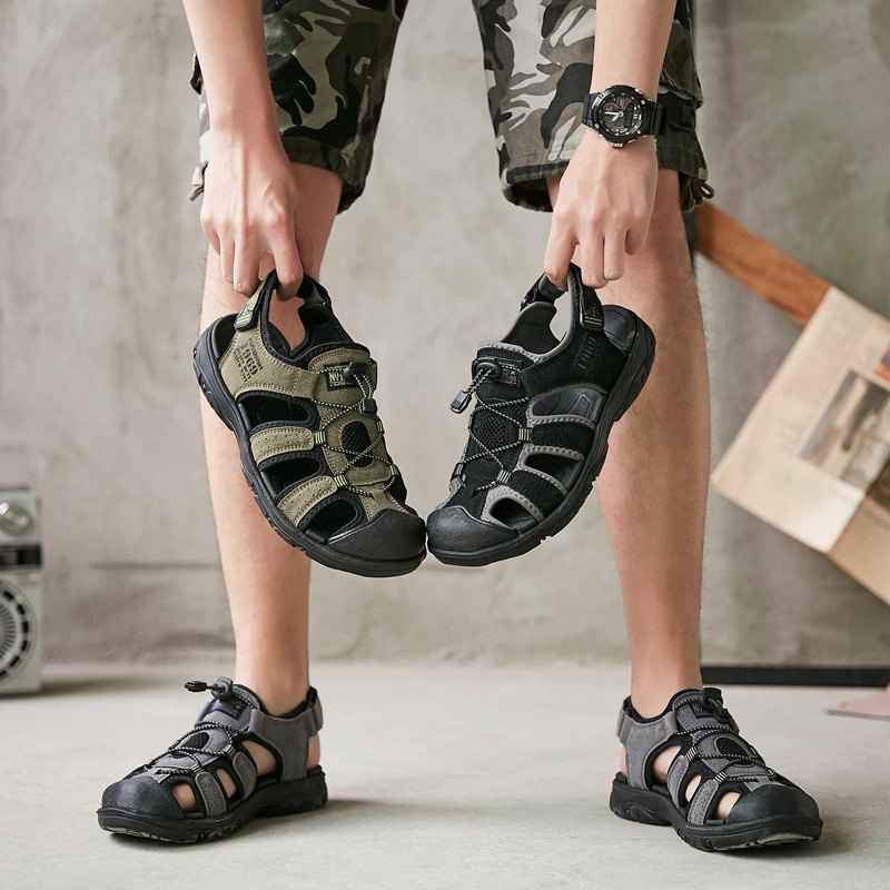 Men's Outdoor Adventure Sandals Comfort Hiking & Beach Shoes