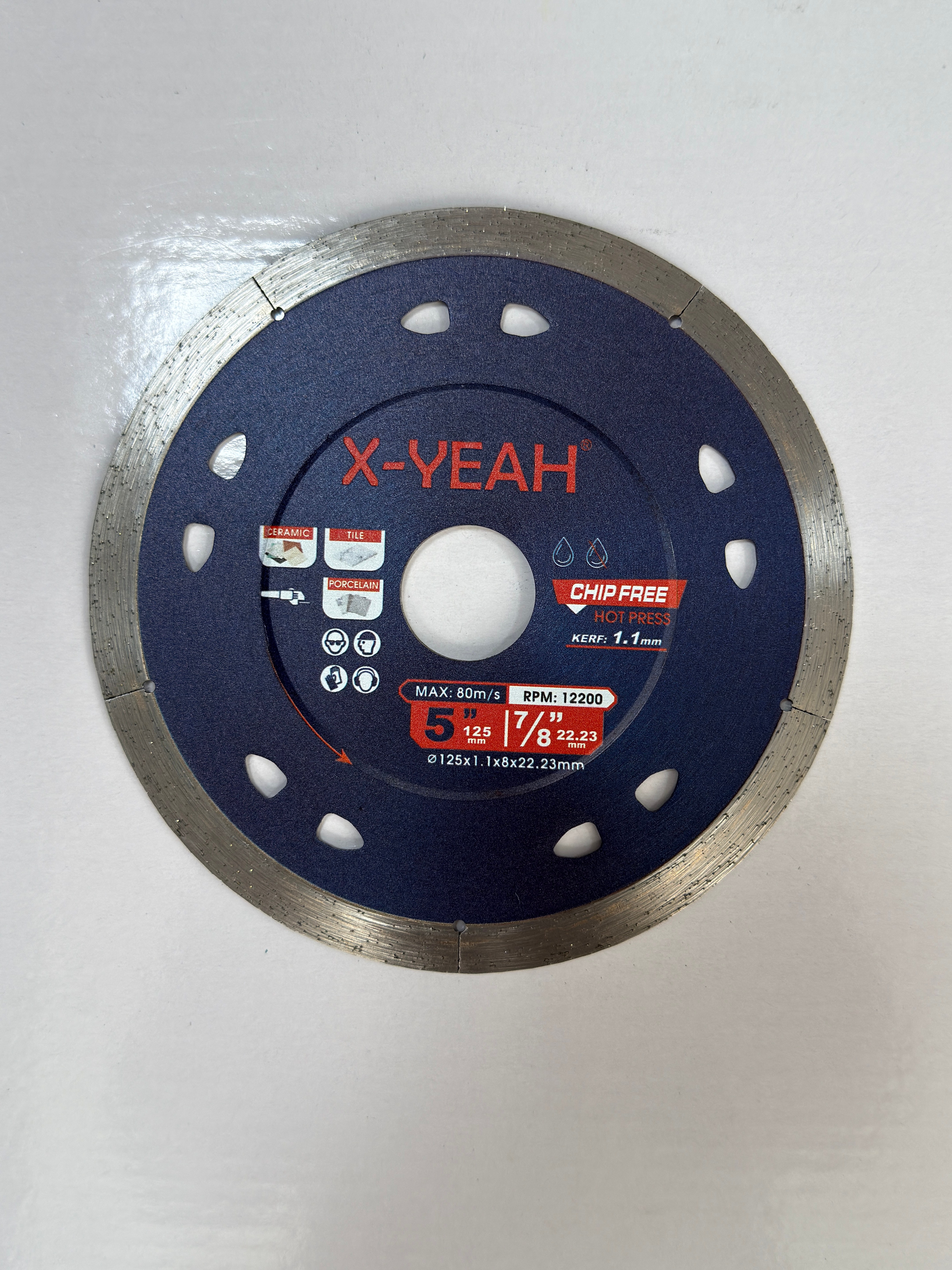 X-Yeah 125MM ultra thin diamond saw blade rim