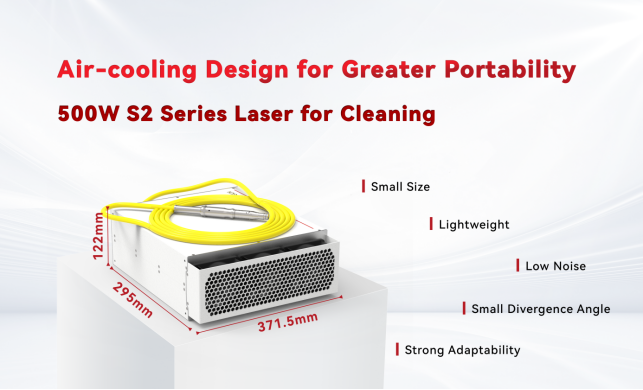500W Multi-mode MOPA Pulsed Fiber Laser Source Air-cooled Lightweight for Laser Cleaning Machine