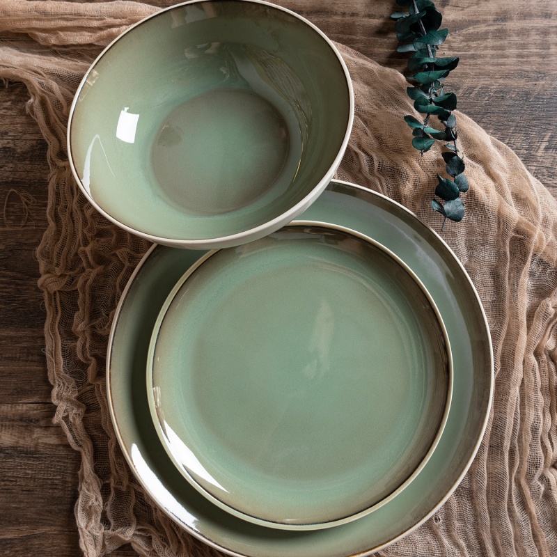 Matte Exterior with Glossy Interior Reactive Glaze Stoneware | Unique Matte and Gloss Combination