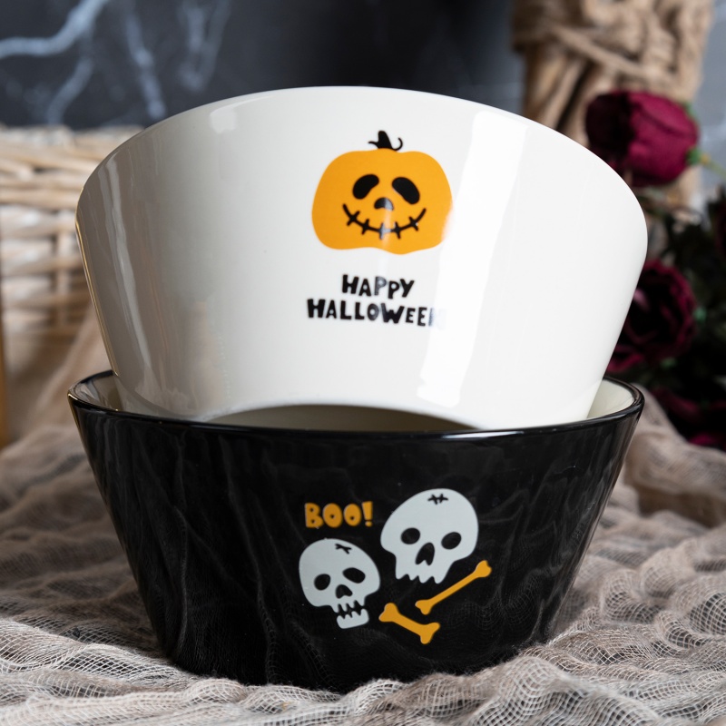 13.7cm(15.8oz/448ml)bowl With Decal Halloween Designs