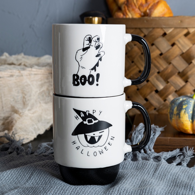 16OZ/450ML Stackable Mug with silk screen for Halloween gifts