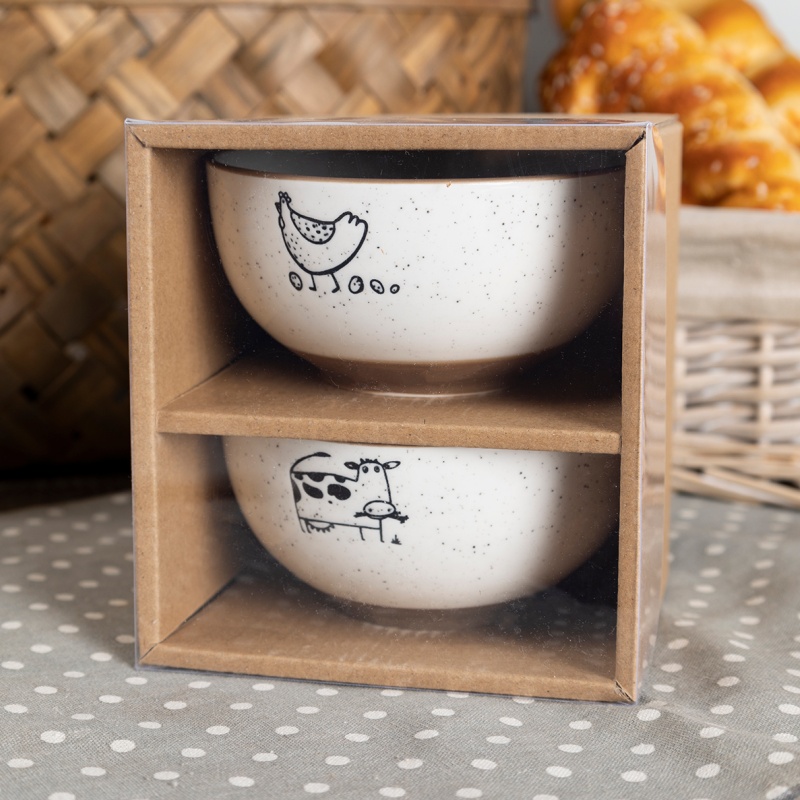13.5CM Farmyard Animal Bowls to Brighten Your Day