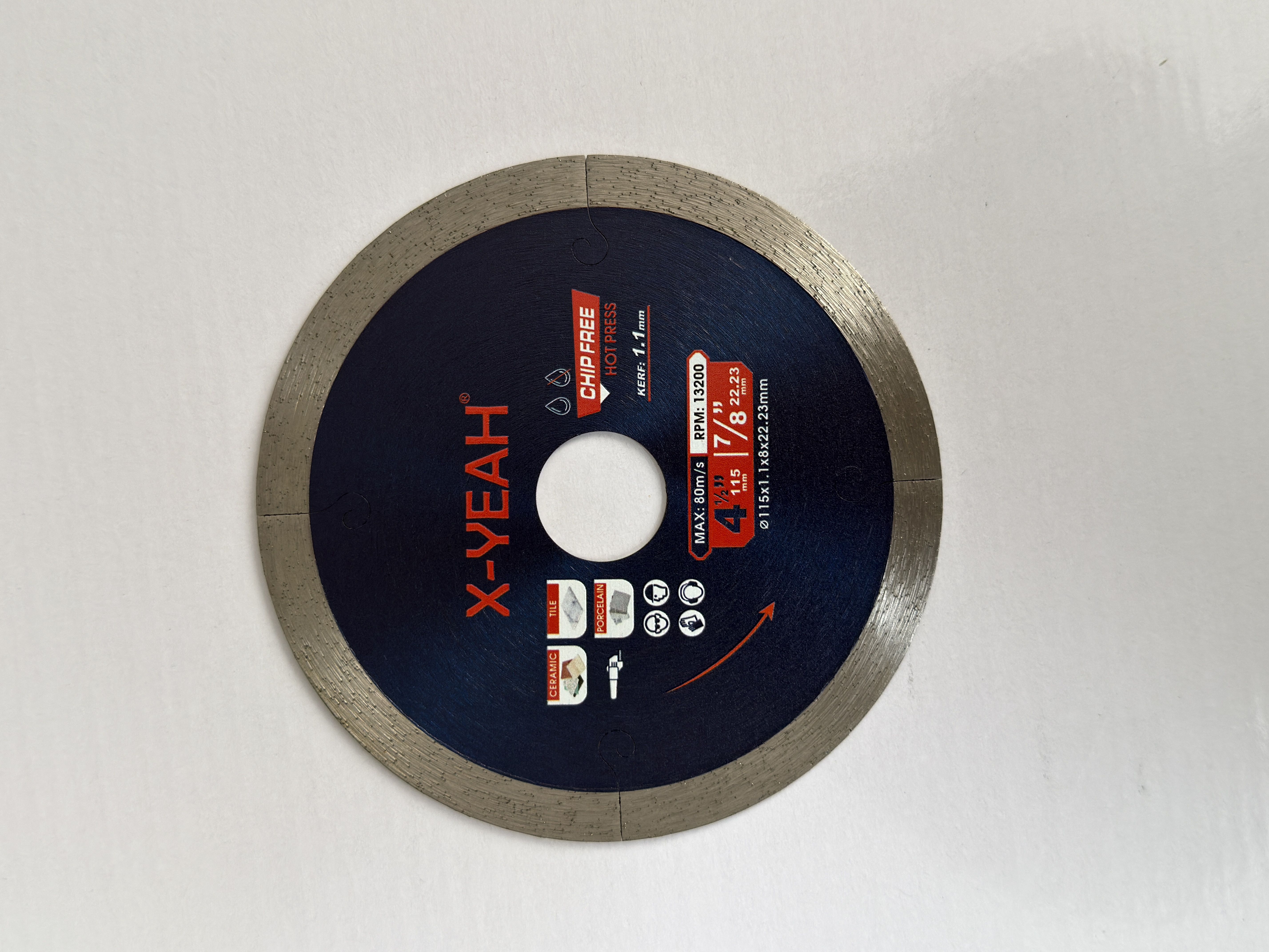 X-Yeah 115MM ultra thin diamond saw blade rim