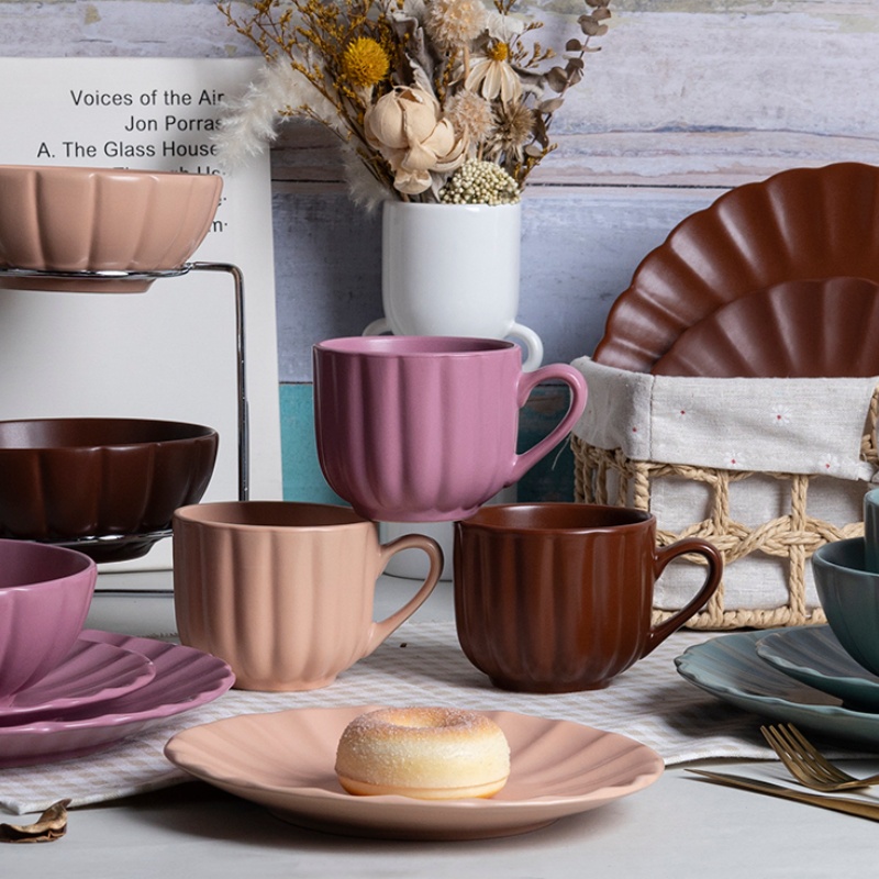 Durable Stoneware Ceramic Tableware Dinner Set for Everyday Use