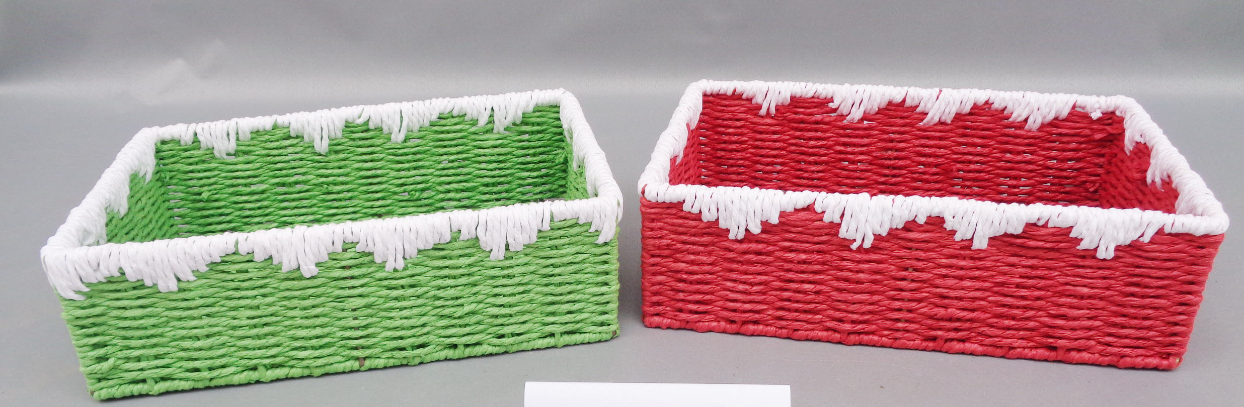 Paper rope storage basket