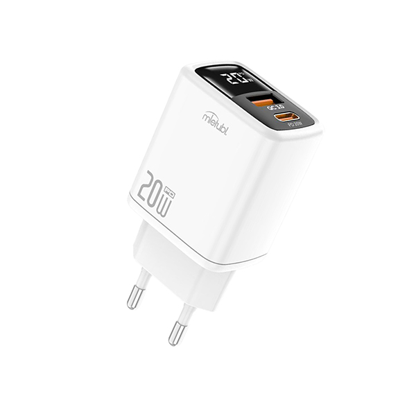 20W Dual - Port Fast Charger with Digital Display