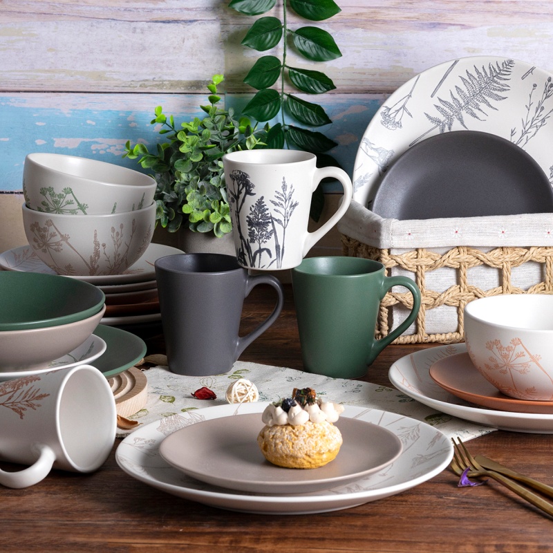 Stoneware Ceramic Tableware Dinner Set for Wedding & Banquet Use