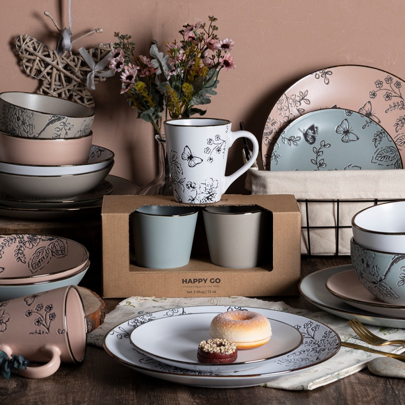 Stoneware Ceramic Tableware Dinner Set for Everyday Luxury