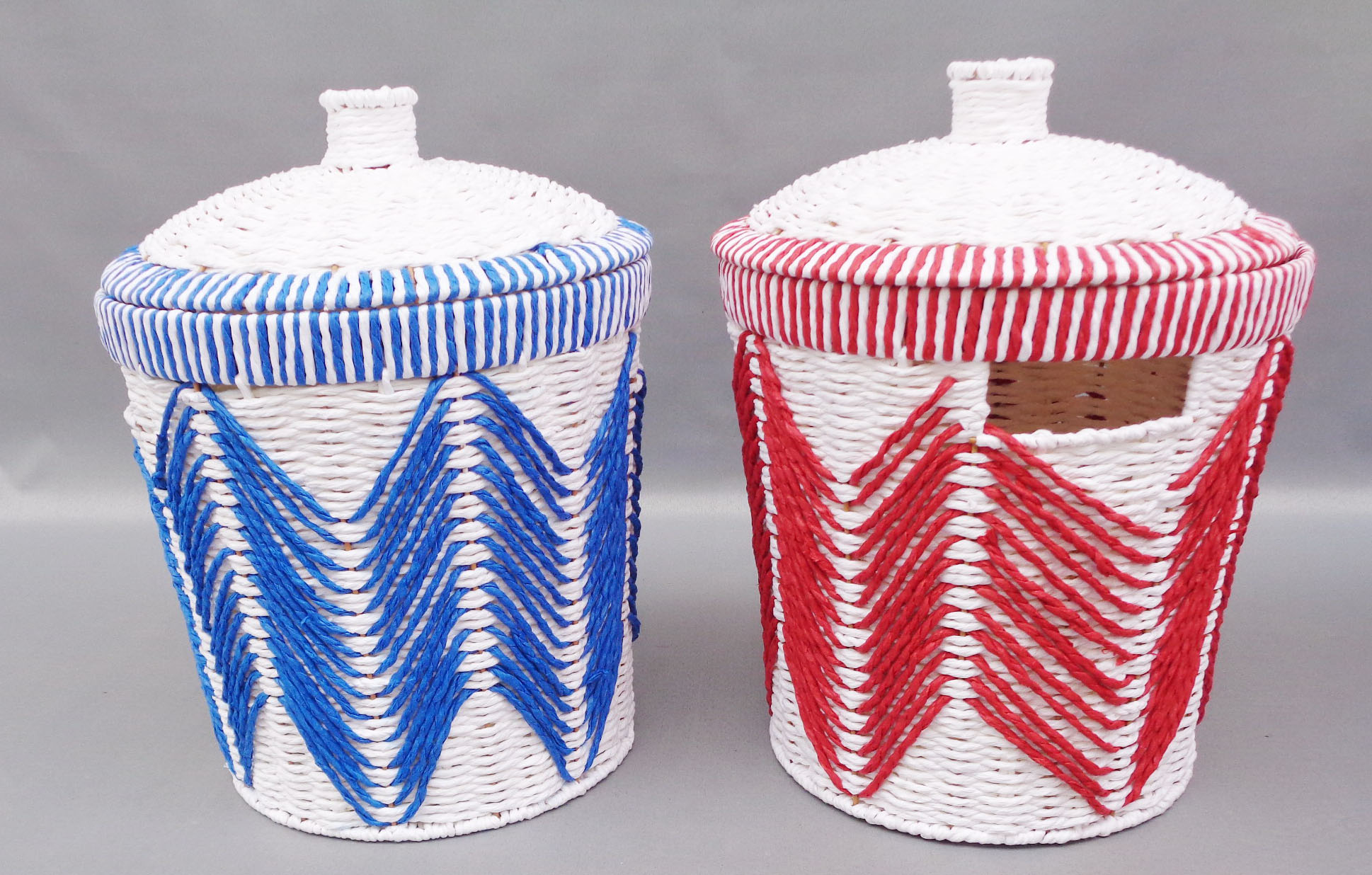 Iron frame,paper rope weave storage bsket