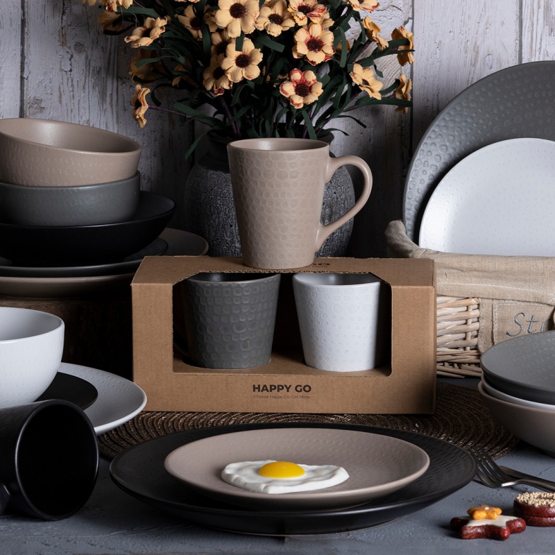 Stoneware Ceramic Tableware Dinner Set with Fine Craftsmanship