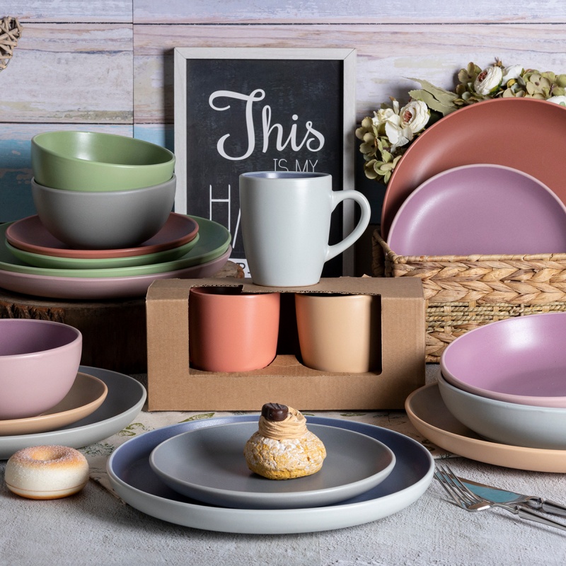 Stoneware Ceramic Tableware Dinner Set for Elegant Table Settings
