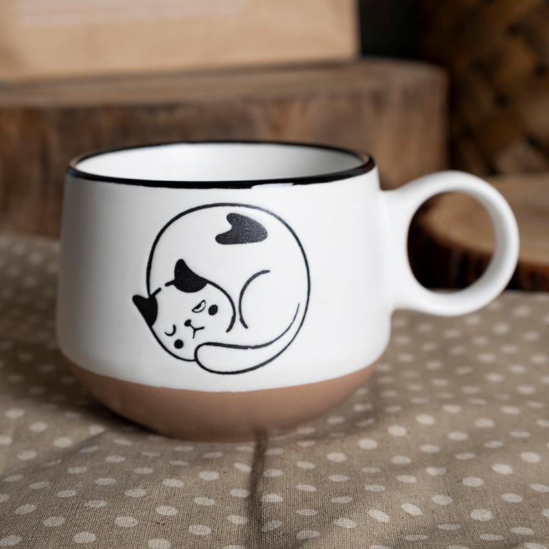 Stylish Cute Animal Design Ceramic Milk Mugs Hot Cold Drinkware for Home Office Perfect Kisd Gifts