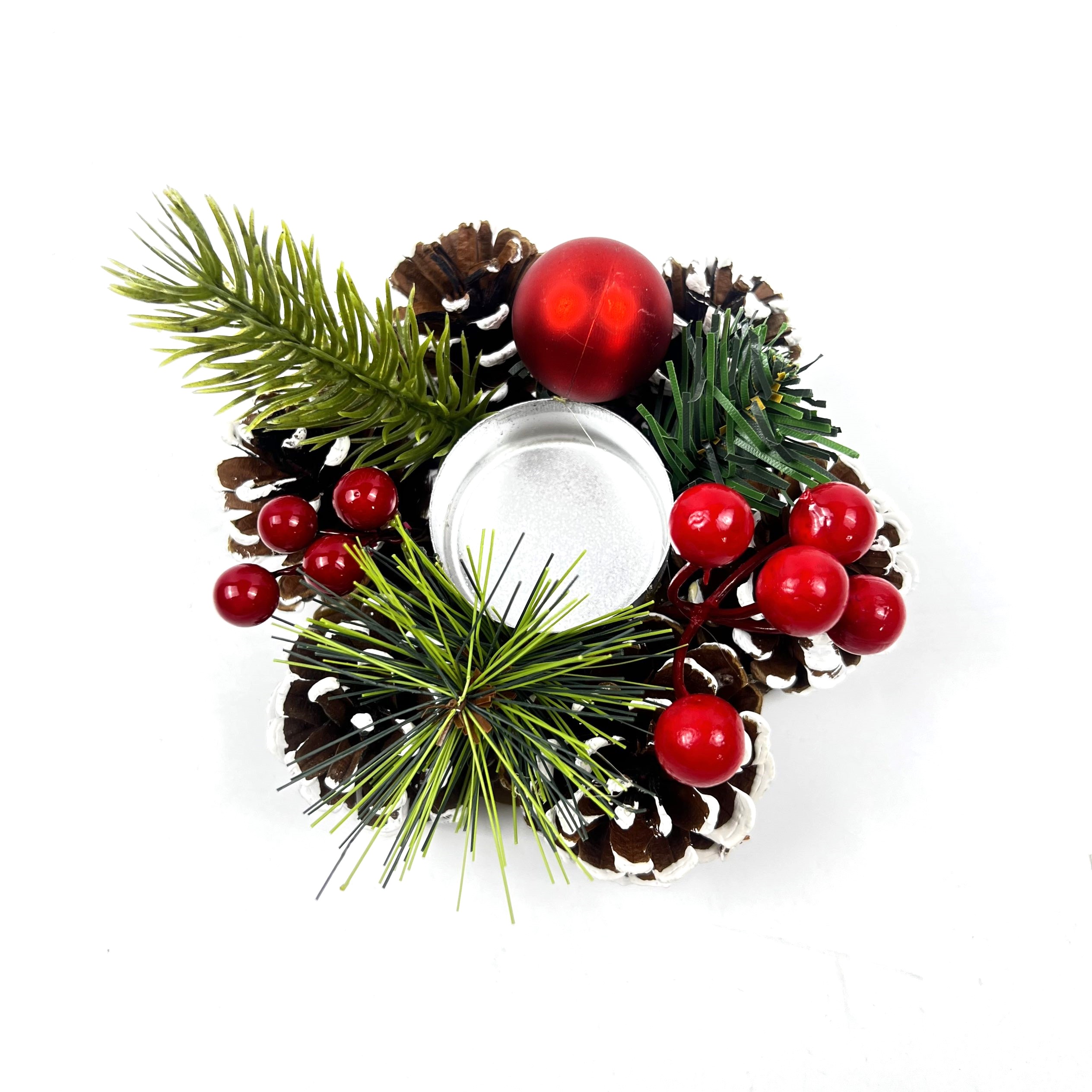 Pine cone candle holder