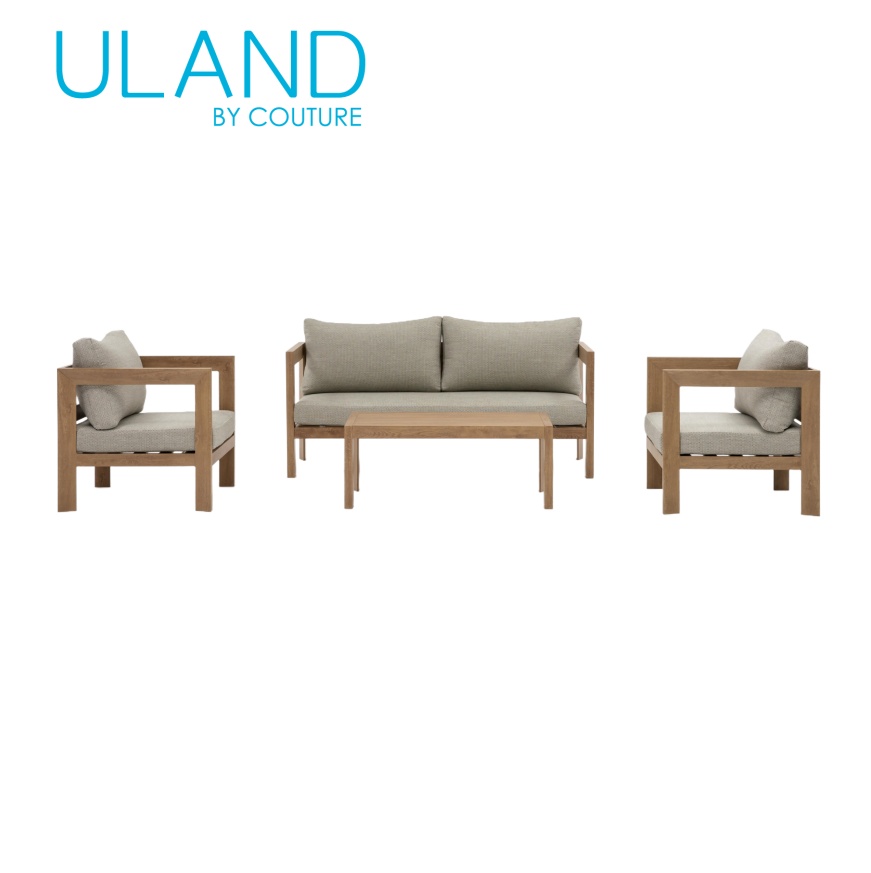 82489000 Santiago Alum sofa 4pcs set（KD)