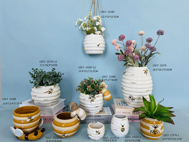 Bee Flowerpot