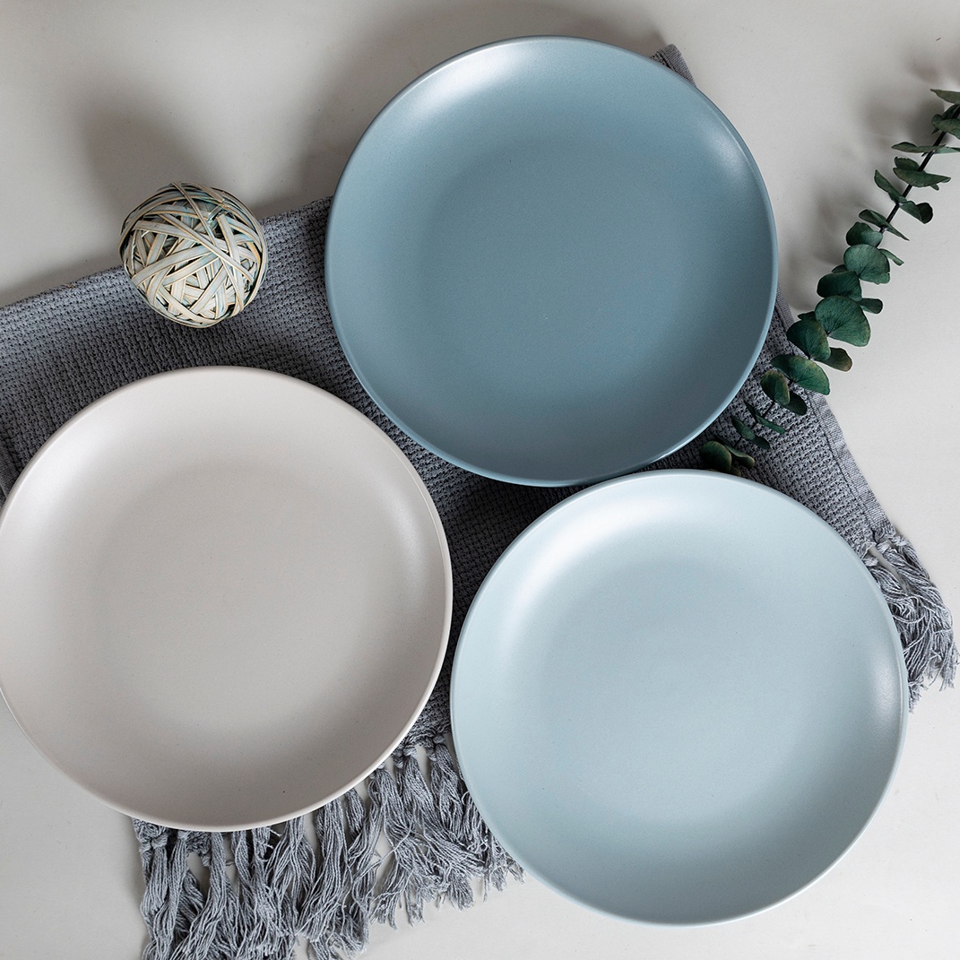 27cm Dinner Plate In Matte Color Glaze