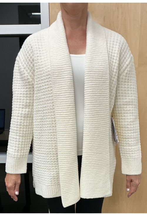 Textured Cardigan Sweater