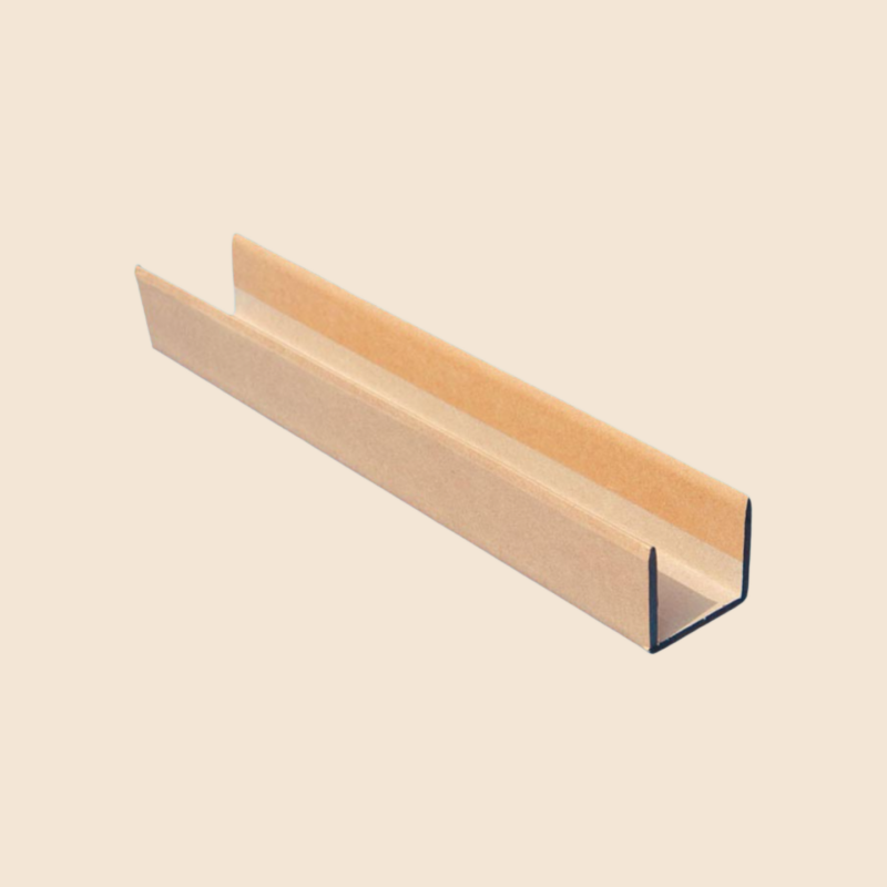 Eco-Friendly U Shape Paper Edge Protector Recyclable Kraft Paper Corner Guard for Pallet Packaging