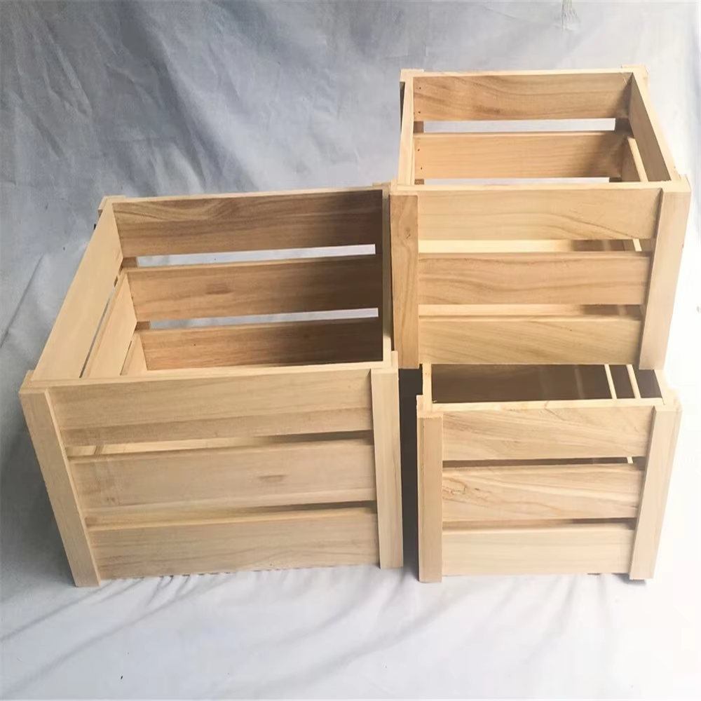 Wood Storage Basket