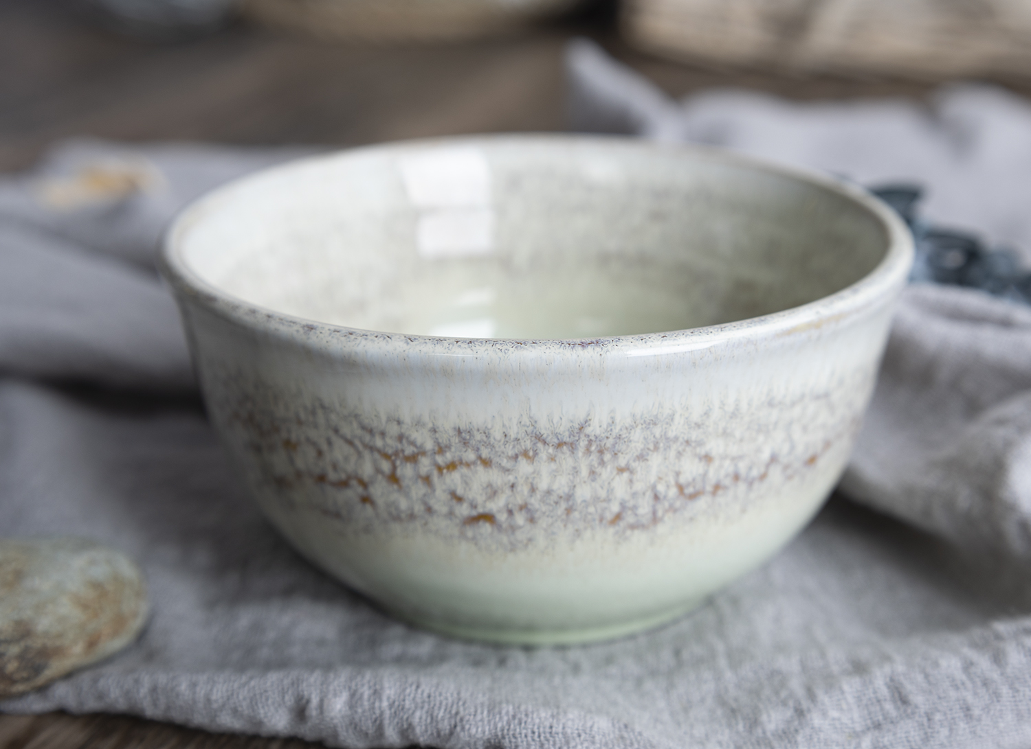 Happy Go 16.3cm/21oz/630ml Bowl Reactive Glaze