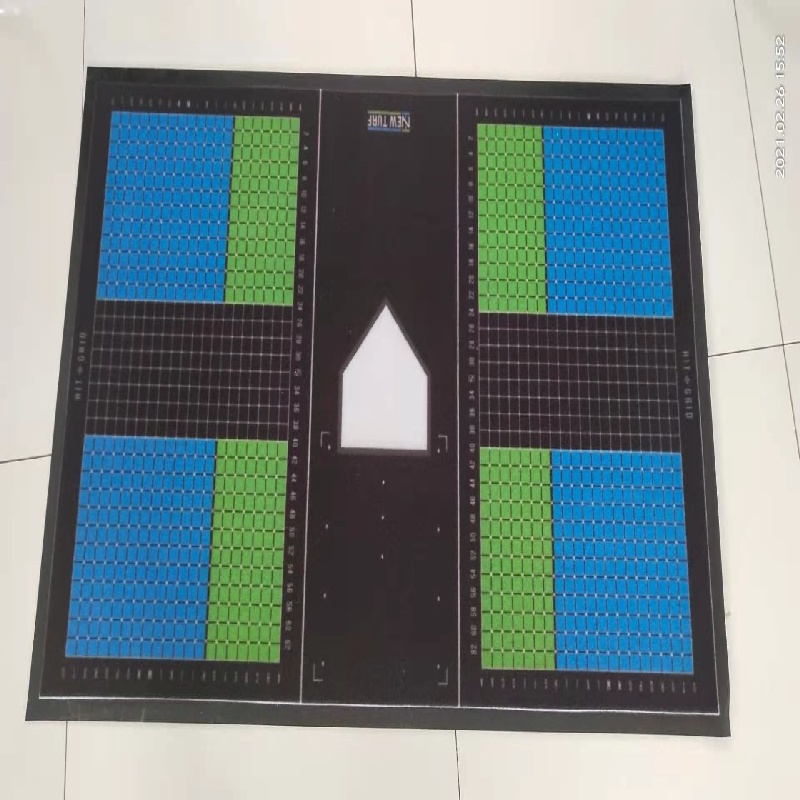 Multi-Purpose Polyester Fleece Striped Mat, Non-Slip PVC Backing for Bedroom, Living Room, Study