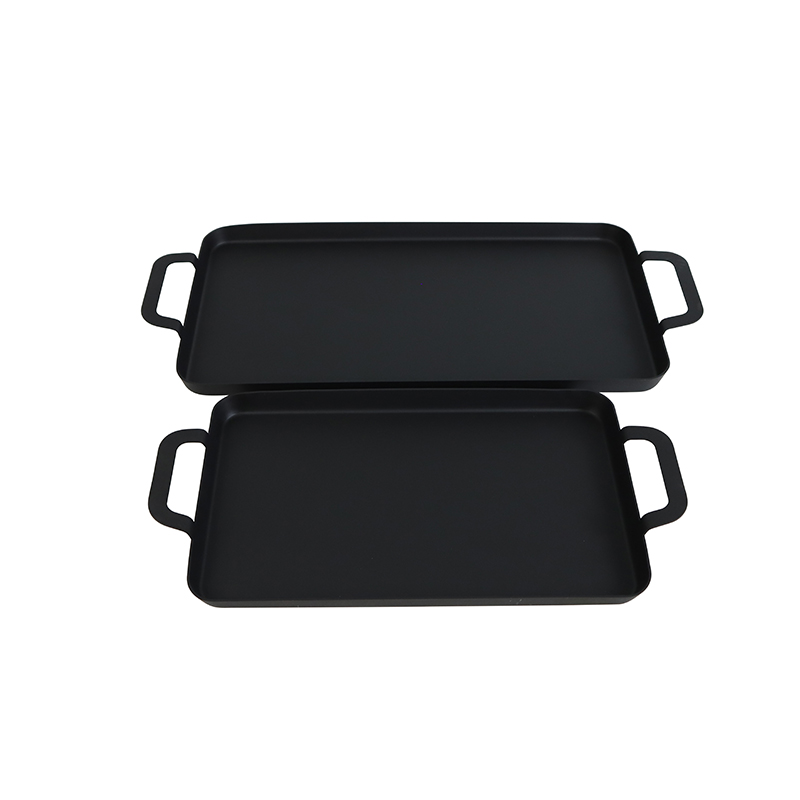 Stove Top Double Burner Carbon Steel Flat Griddle