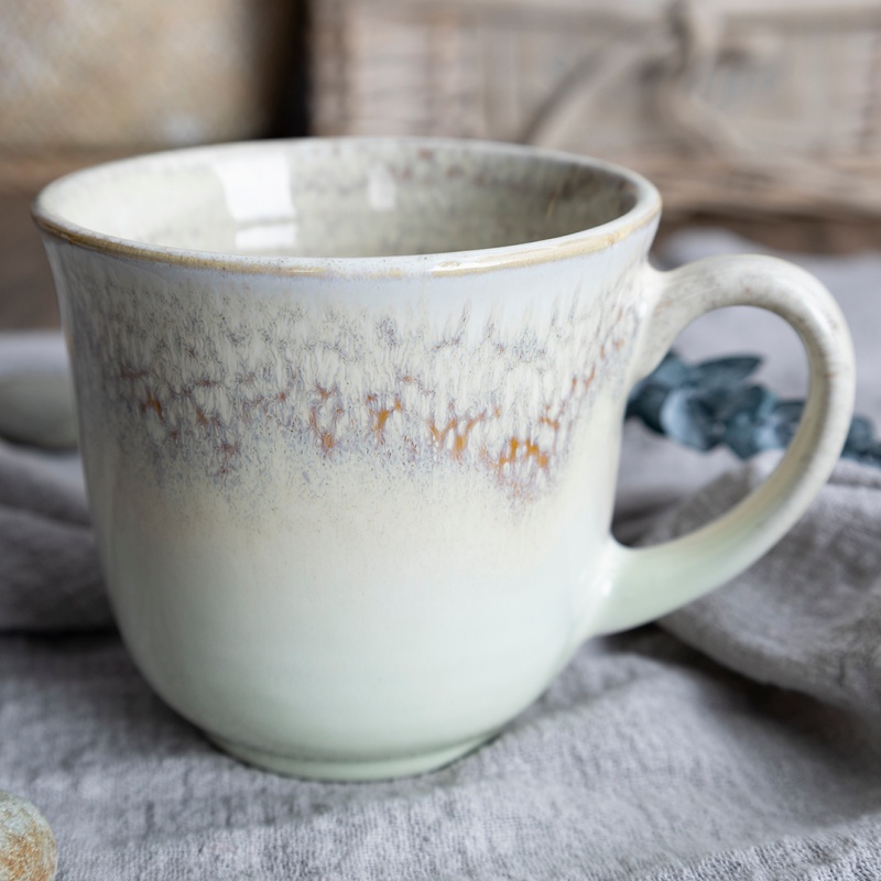 Happy Go 12oz/350ml Mug With Reactive Glaze