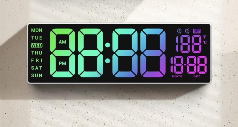 LCD Multifunctional table clock