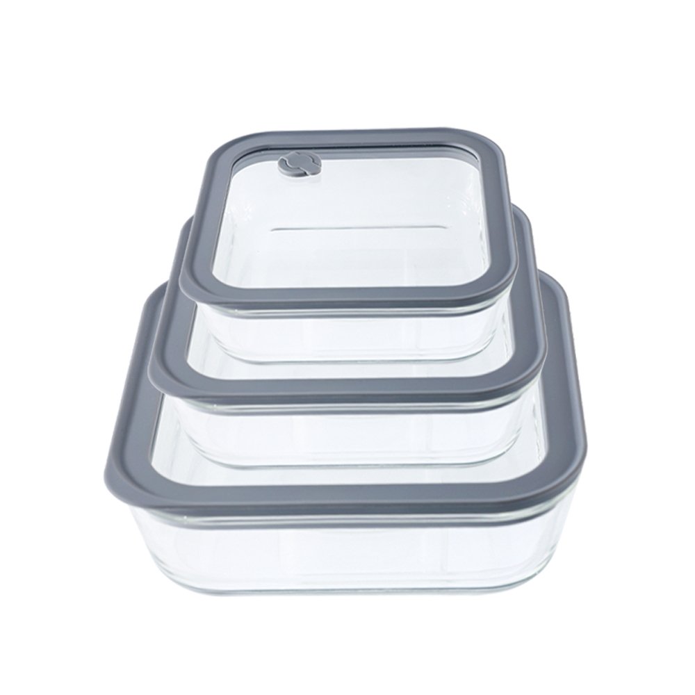 High borosilicHigh borosilicate glass food containerd container.ate glass food container.