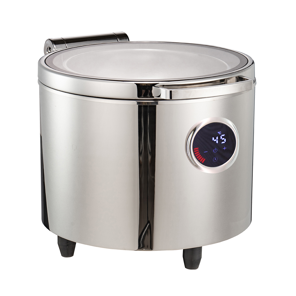 Electric Round Soup Station With Damping Hinged