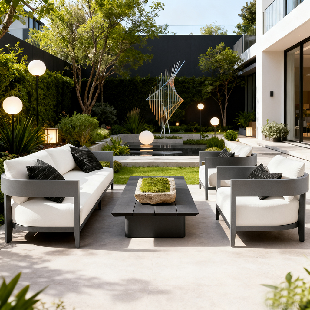 Aluminum sofa set