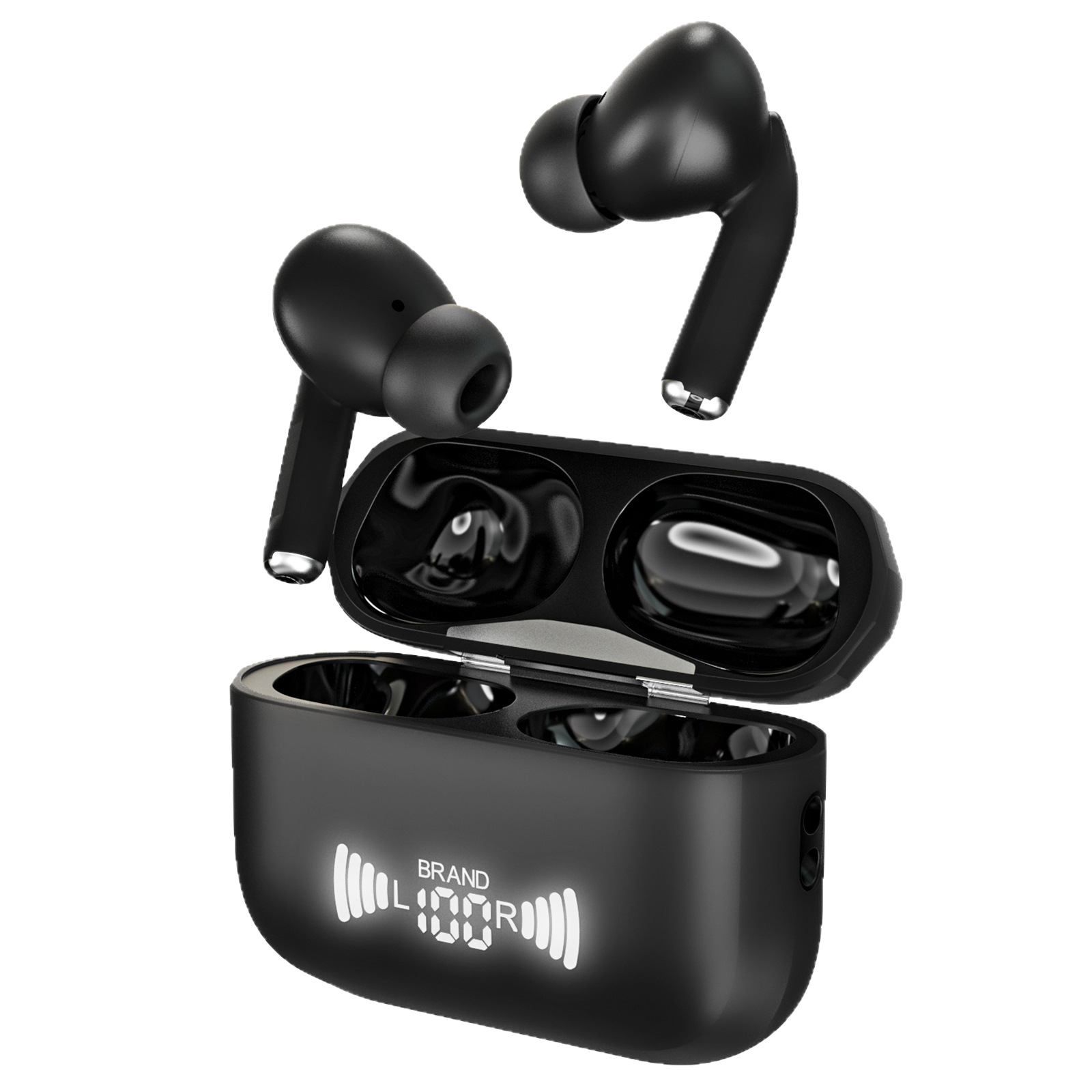 Wireless Bluetooth multi-language translation earphones.