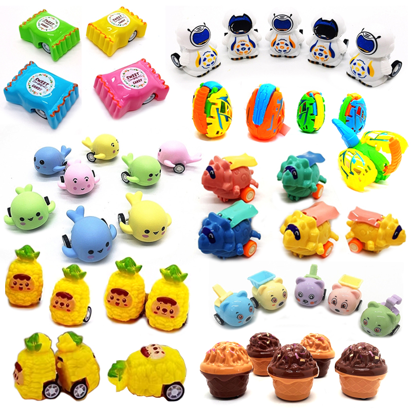 Kid plastic small toy Vending machine capsule toy Promotional mini toy Pull back small toy
