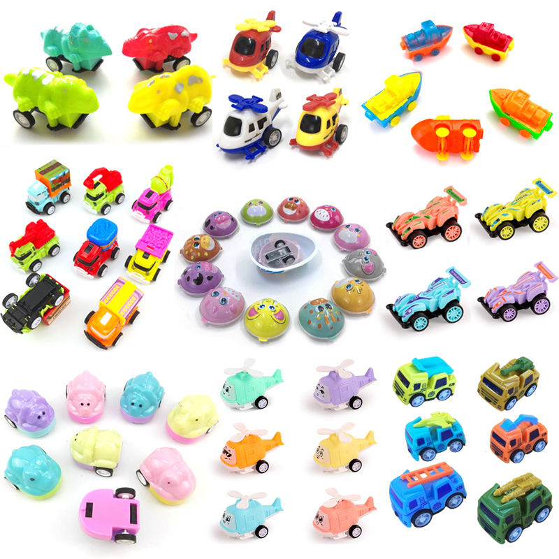 Capsules twisted egg toy Promotional mini toy Cheap smally toy Pull back mini toy