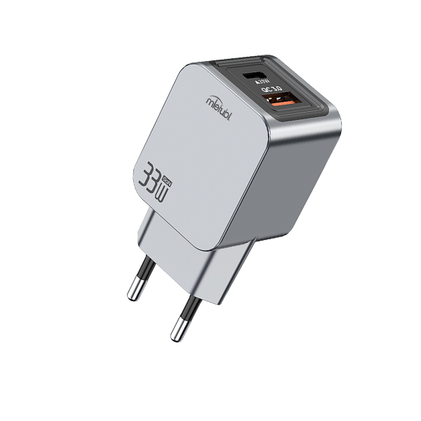 33W Type - C + USB Dual - Port Digital Charging Head