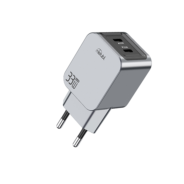 33W Dual Type - C Digital Display Fast Charger