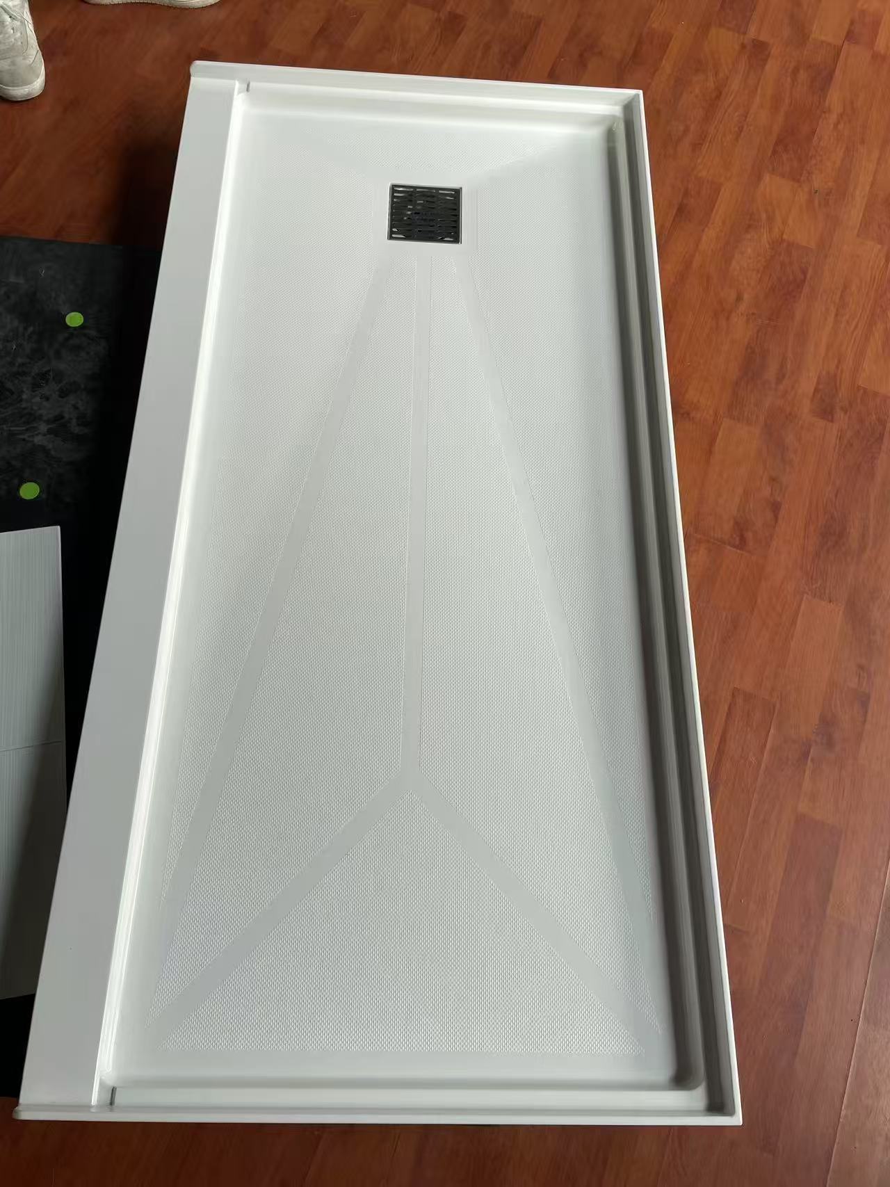 Solid surface, cast marble, cultured marble, shower surround, shower panel, wall panel