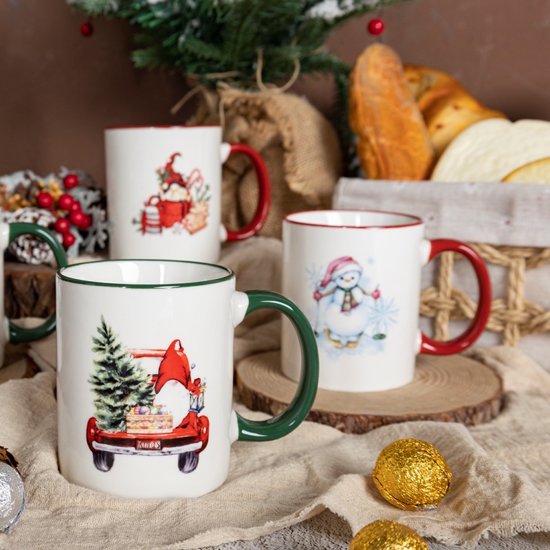 Limited Edition Christmas Ceramic Mug Series – Classic Festive Prints, Holiday Hot Seller